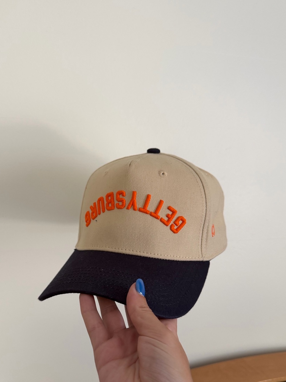 Gettysburg College Hat / Cap with Orange Embroidery